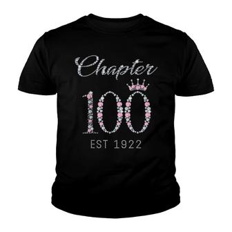 Chapter 100 Est 1922 100Th Birthday Youth T-shirt | Mazezy