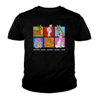 Characters Colorful Mother's Day Youth T-shirt | Mazezy
