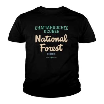 Chattahoochee Oconee National Forest Georgia Usfs Script Youth T-shirt | Mazezy