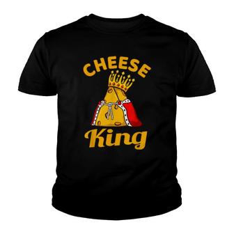 Cheese King Cheese Food Eater Youth T-shirt | Mazezy