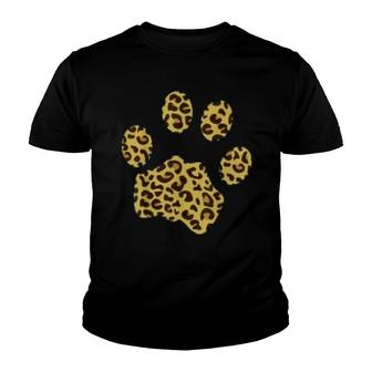 Cheetah Paws Print Youth T-shirt - Thegiftio UK