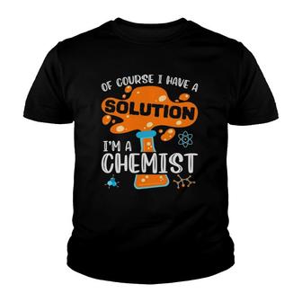Chemist Elements Funny Chemistry Teacher Science Molecule Youth T-shirt - Thegiftio UK