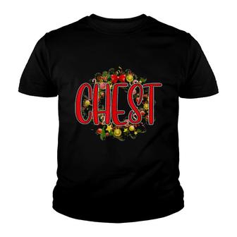 Chest Nuts Matching Chestnuts Christmas Couples Chest Youth T-shirt | Mazezy