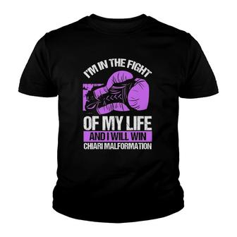 Chiari Malformation Awareness Win Survivor Purple Ribbon Youth T-shirt - Thegiftio UK