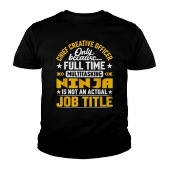 Chief Creative Officer Job Title Creative Inspector Youth T-shirt | Mazezy