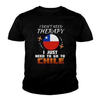 Chile Flag I Funny Chilean Flag I Vacation Gift I Chile Youth T-shirt | Mazezy