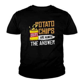 Chips Snacks Gift Snaccident Potato Chips Youth T-shirt | Mazezy