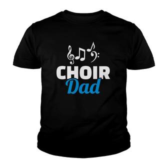 Choir Dad Music Notes Fathers Day V2 Youth T-shirt - Thegiftio UK