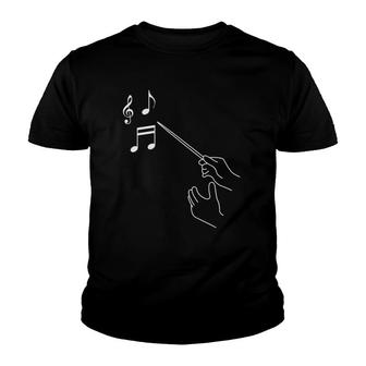 Choir Director Conductor Orchestra Maestro Music Instruments Youth T-shirt | Mazezy