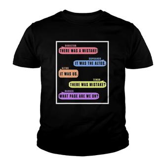 Choir Orchestra Band Dialog Chat Director Altos Tenor Gift Youth T-shirt | Mazezy