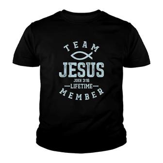 Christian Gift Team Jesus Religious Youth T-shirt | Mazezy