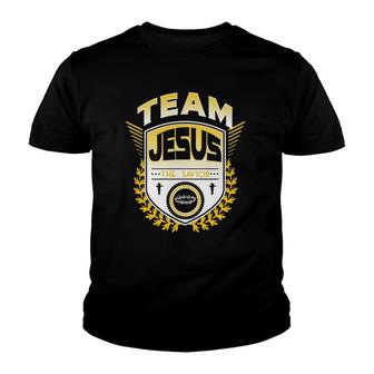 Christian Team Jesus The Savior Youth T-shirt | Mazezy