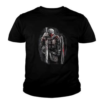 Christian Templar Knights Gifts Warrior Youth T-shirt | Mazezy