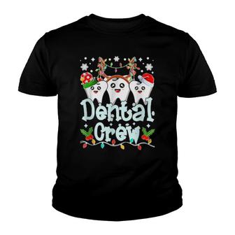 Christmas Dental Crew Dentistry Dentist Assistant Hygienist Youth T-shirt | Mazezy