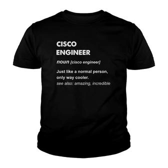 Cisco Engineer Gift Youth T-shirt | Mazezy