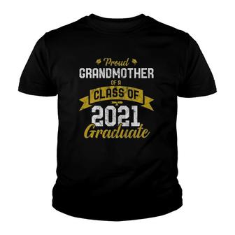 Class Of 2021 Proud Grandmother Vintage Graduation Senior Youth T-shirt | Mazezy