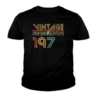 Classic 43Rd Birthday Gifts 43 Years Vintage September 1979 Ver2 Youth T-shirt | Mazezy