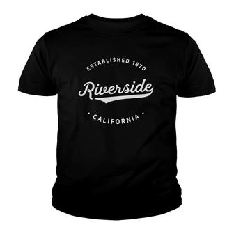 Classic Retro Vintage Riverside California 1870 Usa Gift Youth T-shirt | Mazezy