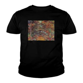 Claude Monet's The Rose Walk Giverny 1920-22 Retro Youth T-shirt | Mazezy