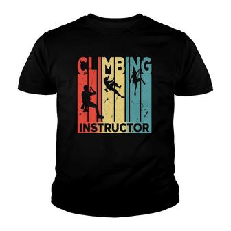 Climbing Instructor Vintage Retro Unisex Youth T-shirt | Mazezy