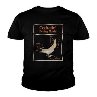 Cockatiel Petting Guide For Funny Bird Youth T-shirt | Mazezy