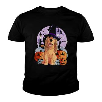 Cocker Spaniel Happy Halloween Gift Youth T-shirt | Mazezy