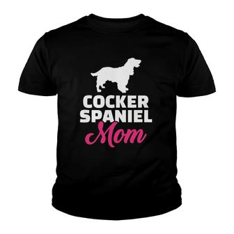 Cocker Spaniel Mom Dog Lover Youth T-shirt | Mazezy
