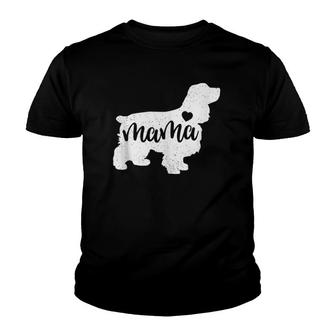 Cocker Spaniel Mothers Day Mama Dog Mom Paw Lover Gift Youth T-shirt | Mazezy AU
