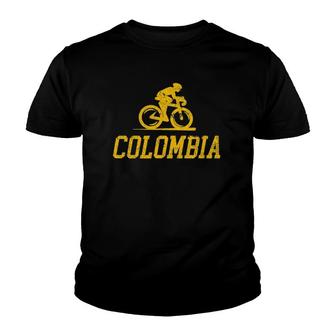 Colombia Retro Bike Colombia Cycling Youth T-shirt | Mazezy