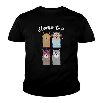 Como Te Llamas Funny Spanish Teacher Youth T-shirt | Mazezy