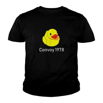 Convoy 1978 Country Music Lyrics Rubber Duck Redneck V2 Youth T-shirt - Thegiftio UK