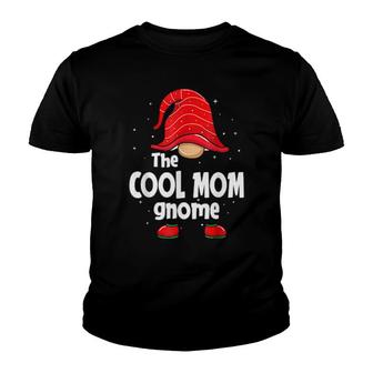 Cool Mom Gnome Christmas Matching Family Pajama Youth T-shirt | Mazezy