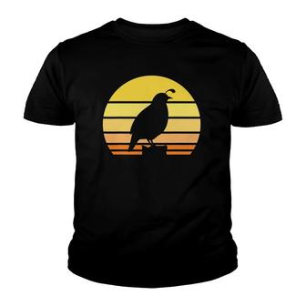 Cool Quail Art Men Women Bird Hunter Quail Upland Hunter Youth T-shirt | Mazezy