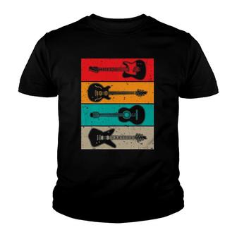 Cool Vintage Guitar Player Art For Men Women Guitarist Lover Youth T-shirt | Mazezy
