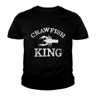 Crawfish King Southern Crayfish New Orleans Louisiana Cajun Youth T-shirt | Mazezy
