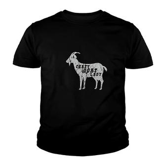 Crazy Goat Lady Youth T-shirt | Mazezy