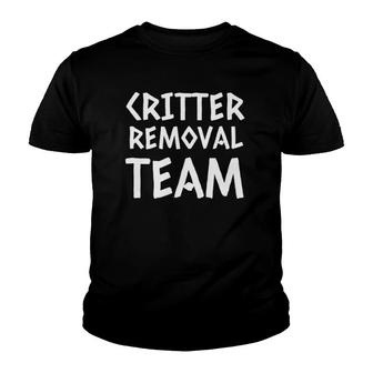 Critter Removal Team Pest Control Halloween Costume Youth T-shirt | Mazezy