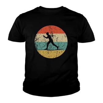 Cross Country Skiing - Vintage Retro Skier Youth T-shirt | Mazezy