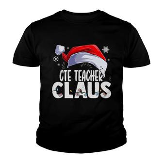 Cte Teacher Santa Claus Christmas Matching Costume Youth T-shirt | Mazezy