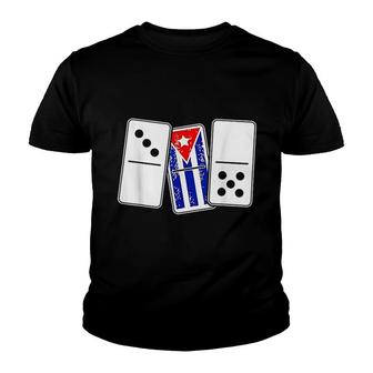 Cuban Cubana Domino Player Youth T-shirt | Mazezy