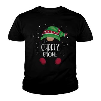 Cuddly Gnome Matching Christmas Pjs Family Pajamas Youth T-shirt | Mazezy