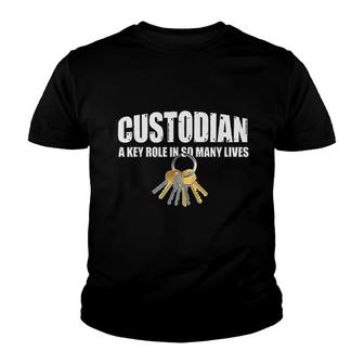 Custodian Keys Love & Appreciate Janitor Appreciation Gift Youth T-shirt - Thegiftio