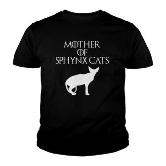 Cute & Unique White Mother Of Sphynx Cats E010509 Ver2 Youth T-shirt | Mazezy