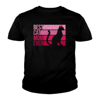 Cute Cat Mom Art For Women Girl Cat Pet Kitten Lovers Youth T-shirt - Thegiftio UK