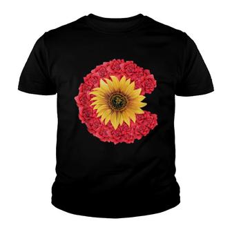 Cute Colorado Flower Flag Youth T-shirt | Mazezy