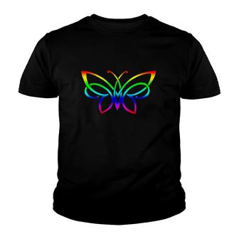 Cute Colorful Graphic For Women Ladies Mom Monarch Butterfly Youth T-shirt | Mazezy