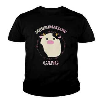Cute Conner Cow Squishmallow Gang Youth T-shirt | Mazezy