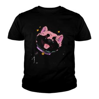 Cute Dog With Putple Neckles Youth T-shirt | Mazezy