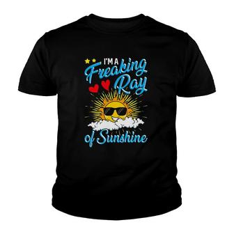 Cute I'm A Freaking Ray Of Sunshine Youth T-shirt | Mazezy