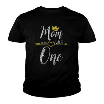 Cute Mother's Day Gift Mom Of The Wild One Youth T-shirt | Mazezy